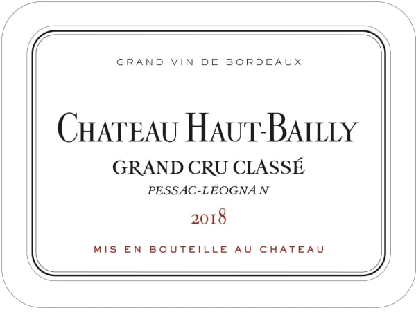 Rượu vang đỏ Chateau Haut-Bailly (chai Magnum 1,5 lít) 2018