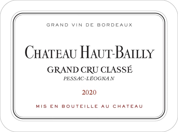 Rượu vang đỏ Chateau Haut-Bailly (chai Magnum 1,5 lít) 2020