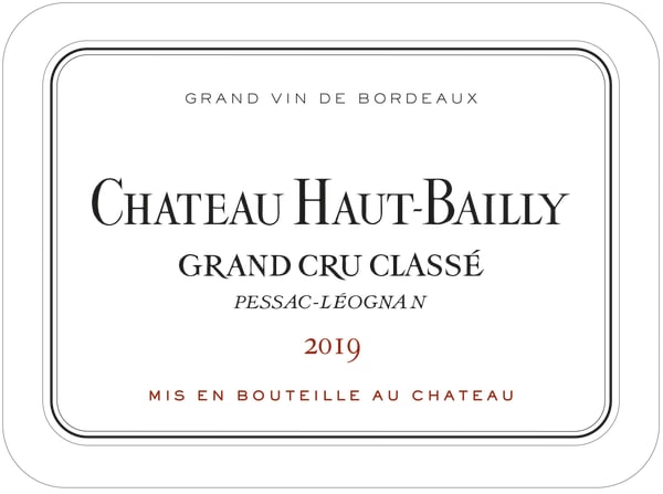 Rượu vang đỏ Chateau Haut-Bailly (6 Bottles in OWC) 2019