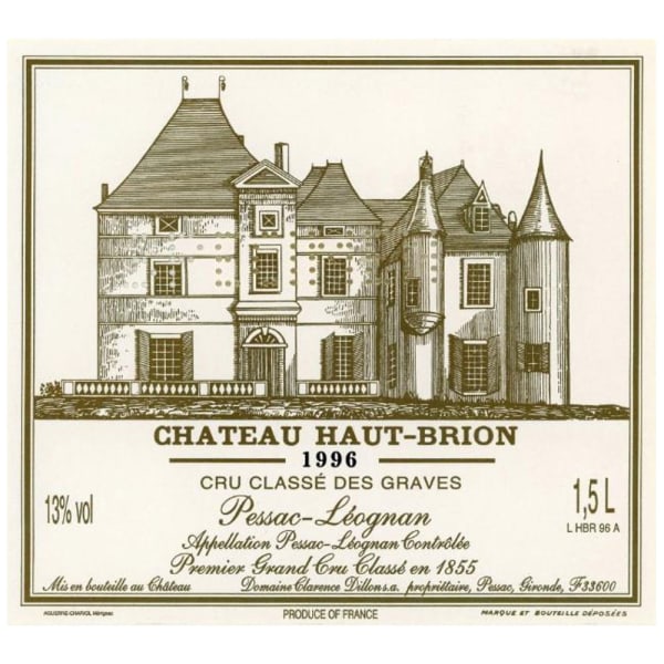 Rượu vang đỏ Chateau Haut-Brion (chai Magnum 1,5 lít) 1996