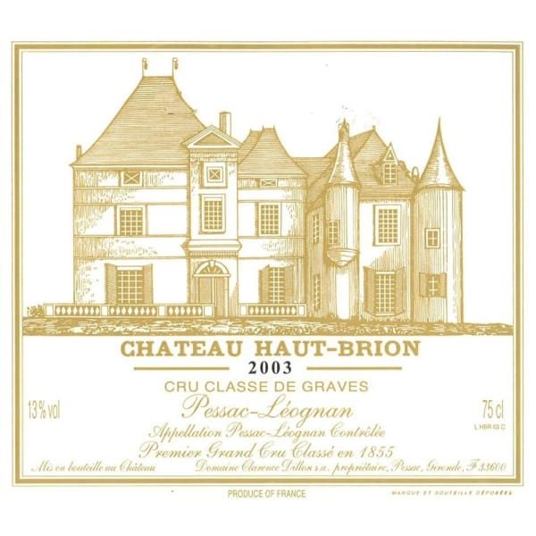Rượu vang đỏ Chateau Haut-Brion 2003