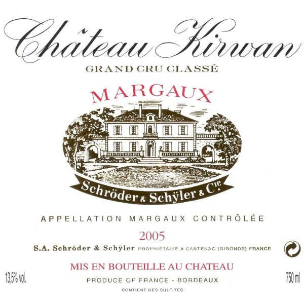 Rượu vang đỏ Chateau Kirwan (chai 3 lít) 2005