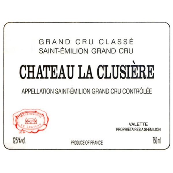 Rượu vang đỏ Chateau La Clusiere 2000