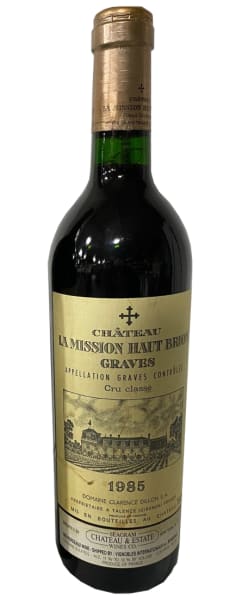 Rượu vang đỏ Chateau La Mission Haut-Brion (wine stained label) 1985