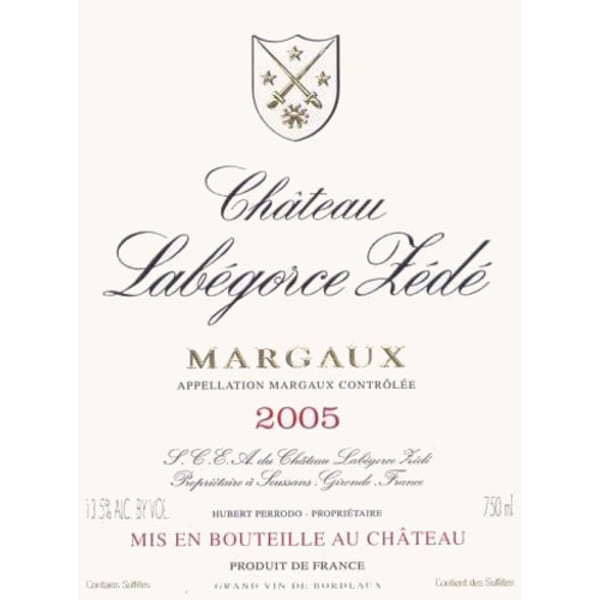 Rượu vang đỏ Chateau Labegorce Zede (chai 3 lít) 2005