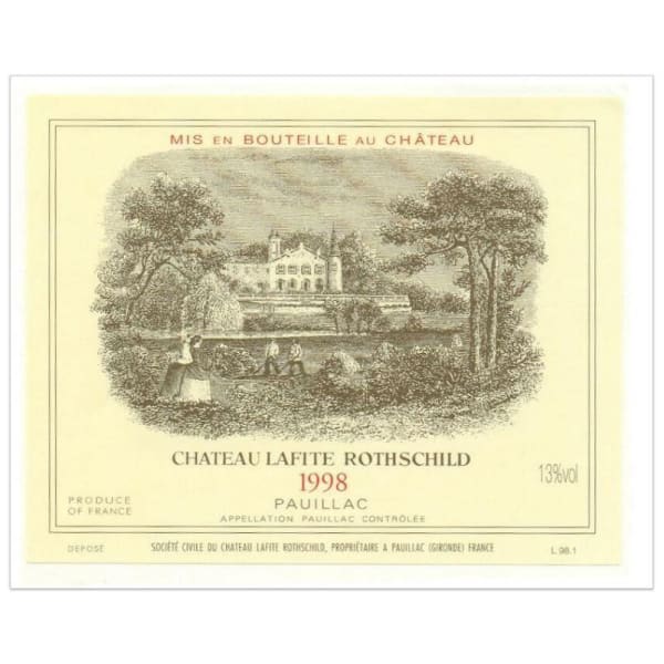 Rượu vang đỏ Chateau Lafite Rothschild (chai Magnum 1,5 lít) 1998