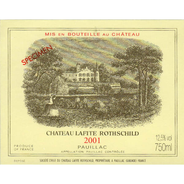 Rượu vang đỏ Chateau Lafite Rothschild (chai Magnum 1,5 lít) 2001