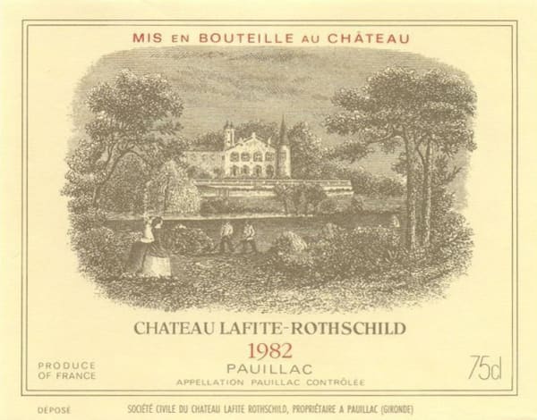Rượu vang đỏ Chateau Lafite Rothschild 1982