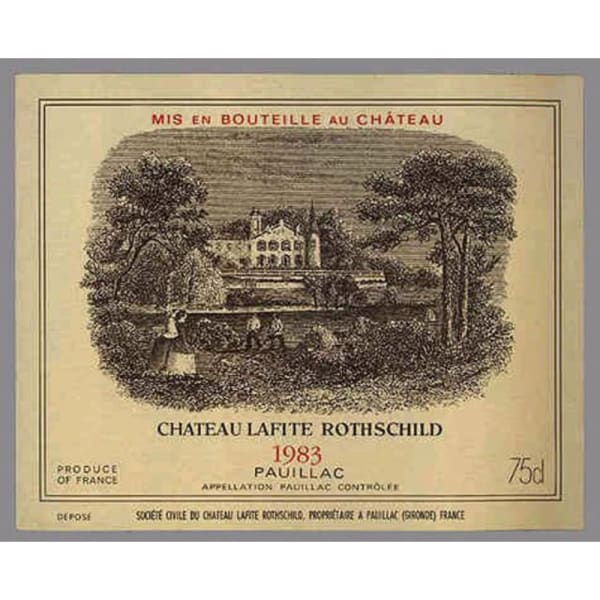 Rượu vang đỏ Chateau Lafite Rothschild 1983