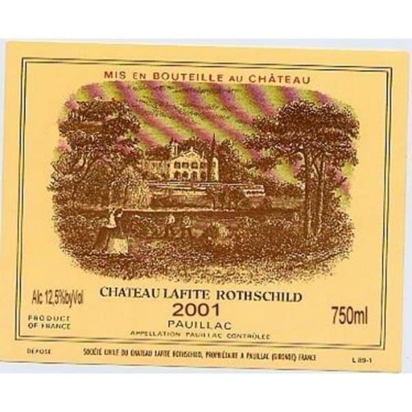 Rượu vang đỏ Chateau Lafite Rothschild 2001
