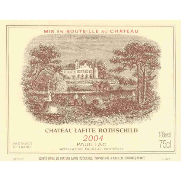 Rượu vang đỏ Chateau Lafite Rothschild 2004