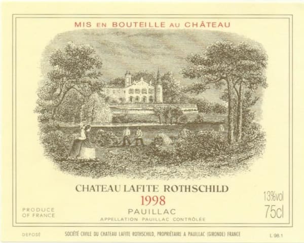 Rượu vang đỏ Chateau Lafite Rothschild (chai 3 lít) 1998