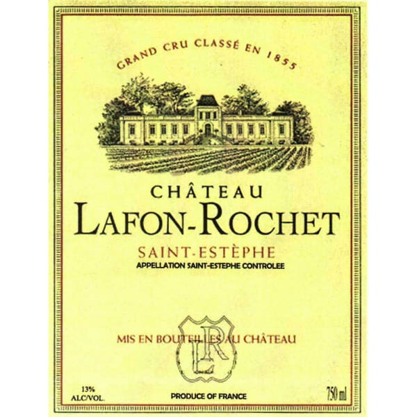 Rượu vang đỏ Chateau Lafon-Rochet (3 Liter - chipped wax capsule) 1995