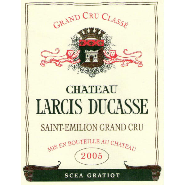 Rượu vang đỏ Chateau Larcis-Ducasse (chai 3 lít) 2005