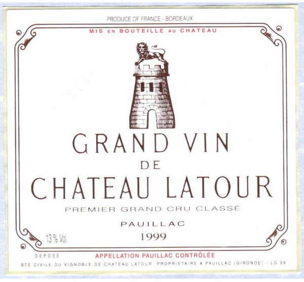 Rượu vang đỏ Chateau Latour (chai Magnum 1,5 lít) 1999