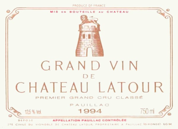 Rượu vang đỏ Chateau Latour 1994