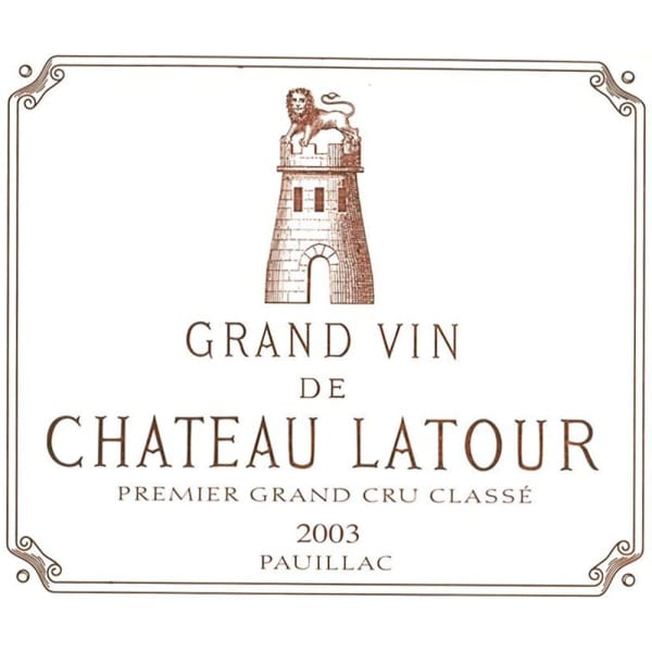 Rượu vang đỏ Chateau Latour 2003