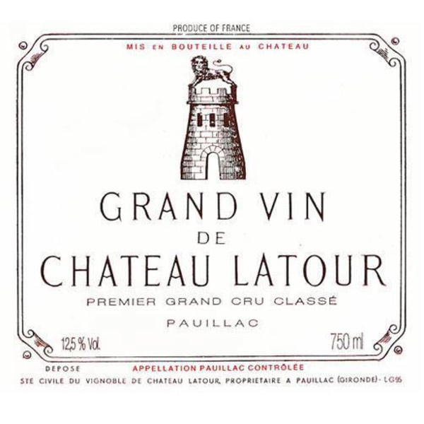 Rượu vang đỏ Chateau Latour (bin soiled label) 1985
