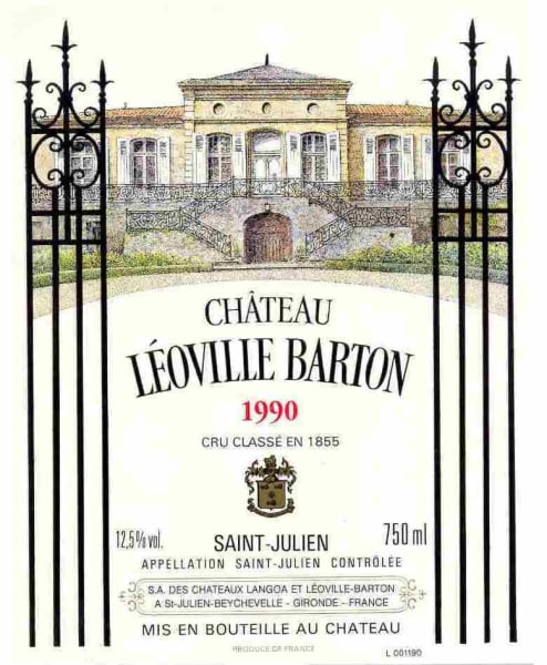 Rượu vang đỏ Chateau Leoville Barton 1990