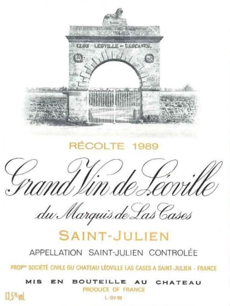 Rượu vang đỏ Chateau Leoville Las Cases (3 lít) 1989