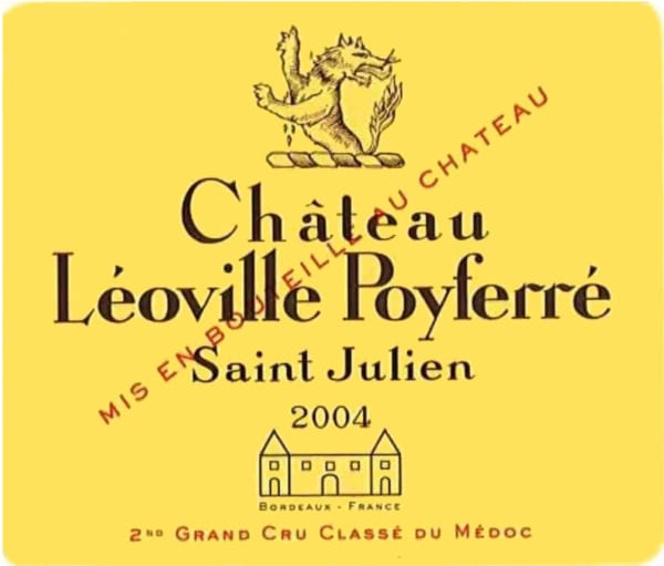 Rượu vang đỏ Chateau Leoville Poyferre (chai Magnum 1,5 lít) 2004