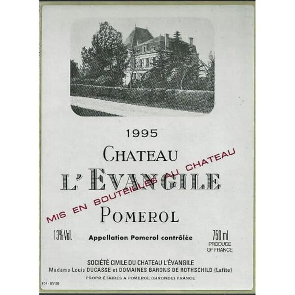 Rượu vang đỏ Chateau L'Evangile 1995