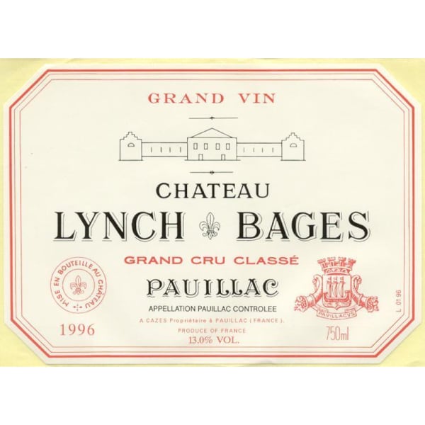 Rượu vang đỏ Chateau Lynch-Bages 1996