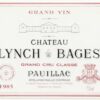Rượu vang đỏ Chateau Lynch-Bages (3 Liter - cracked wax capsule) 1985