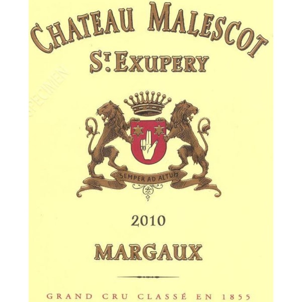 Rượu vang đỏ Chateau Malescot St. Exupery (chai Magnum 1,5 lít) 2010