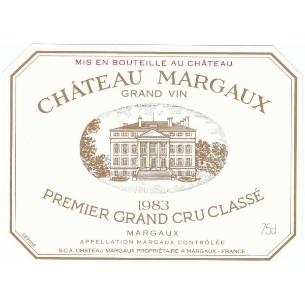 Rượu vang đỏ Chateau Margaux 1983