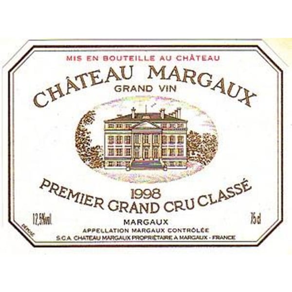 Rượu vang đỏ Chateau Margaux 1998