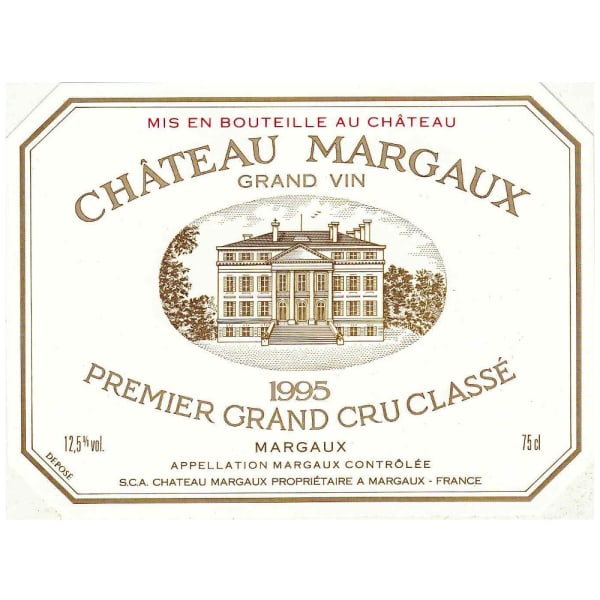 Rượu vang đỏ Chateau Margaux (stained labels) 1995