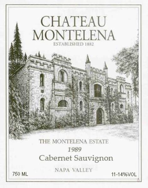 Rượu vang đỏ Chateau Montelena Estate Cabernet Sauvignon 1989
