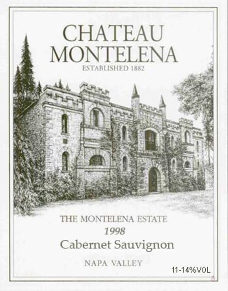 Rượu vang đỏ Chateau Montelena Estate Cabernet Sauvignon (chai 3 lít) 1998