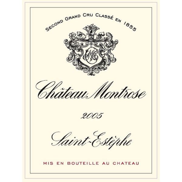 Rượu vang đỏ Chateau Montrose (chai Magnum 1,5 lít) 2005