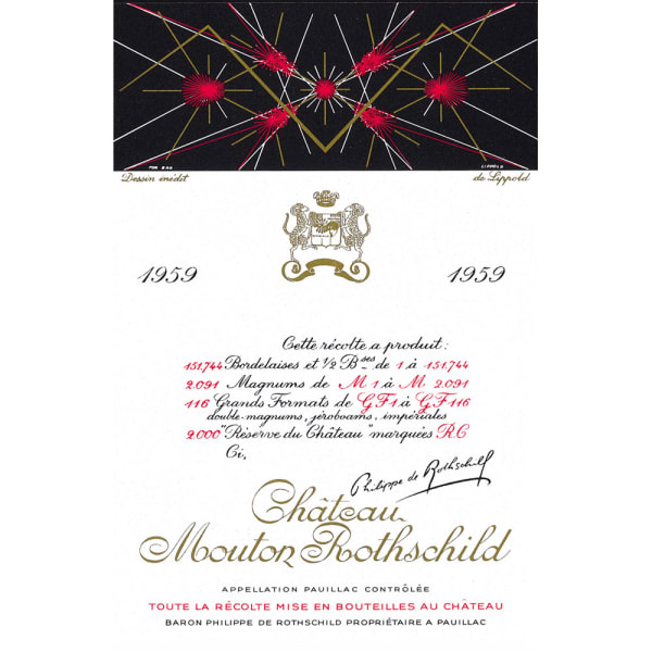 Rượu vang đỏ Chateau Mouton Rothschild 1959