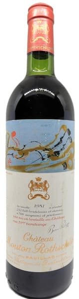 Rượu vang đỏ Chateau Mouton Rothschild 1981