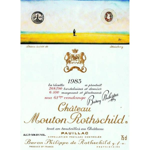Rượu vang đỏ Chateau Mouton Rothschild 1983