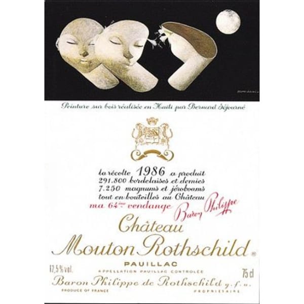 Rượu vang đỏ Chateau Mouton Rothschild 1986