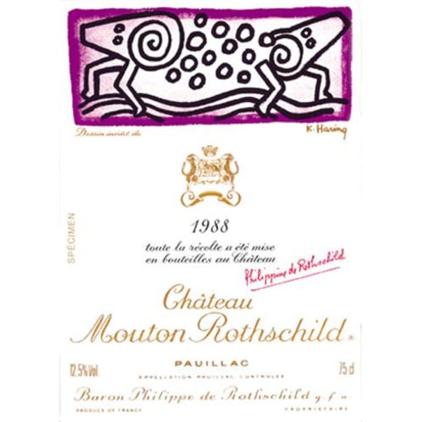 Rượu vang đỏ Chateau Mouton Rothschild 1988