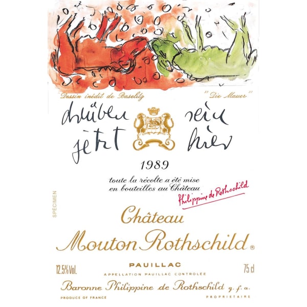 Rượu vang đỏ Chateau Mouton Rothschild 1989