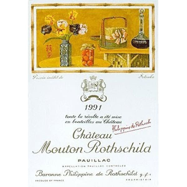 Rượu vang đỏ Chateau Mouton Rothschild 1991