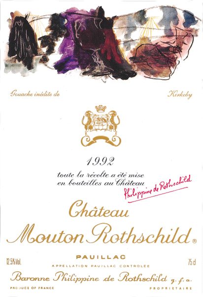 Rượu vang đỏ Chateau Mouton Rothschild 1992