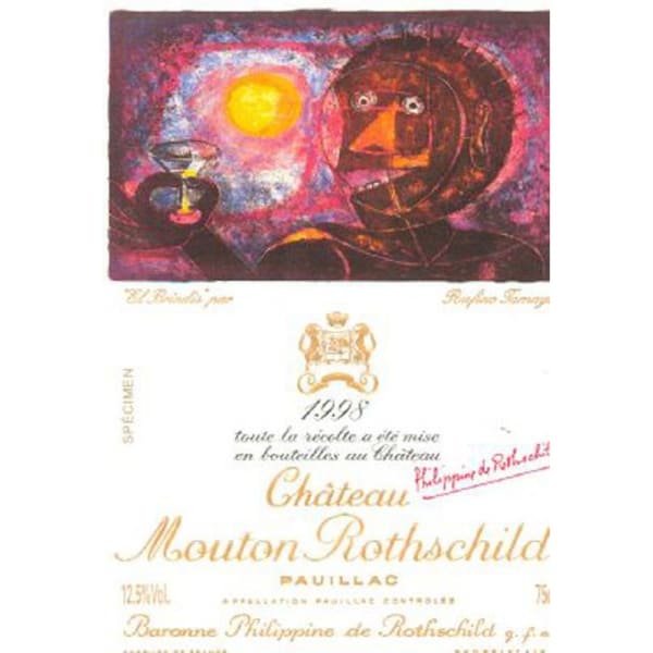 Rượu vang đỏ Chateau Mouton Rothschild 1998