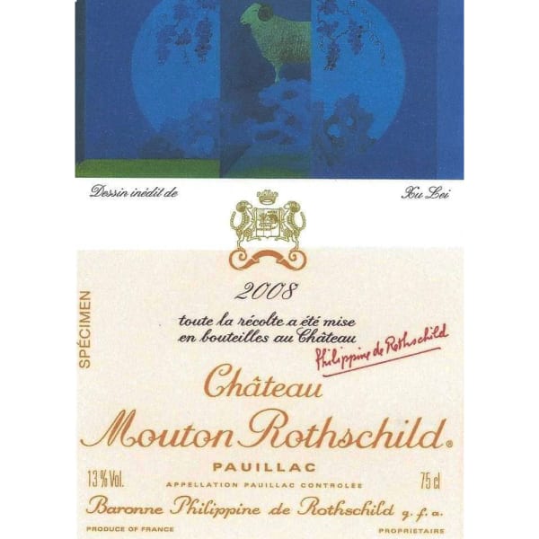 Rượu vang đỏ Chateau Mouton Rothschild 2008
