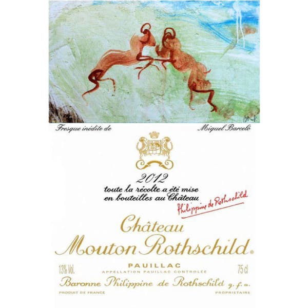 Rượu vang đỏ Chateau Mouton Rothschild 2012