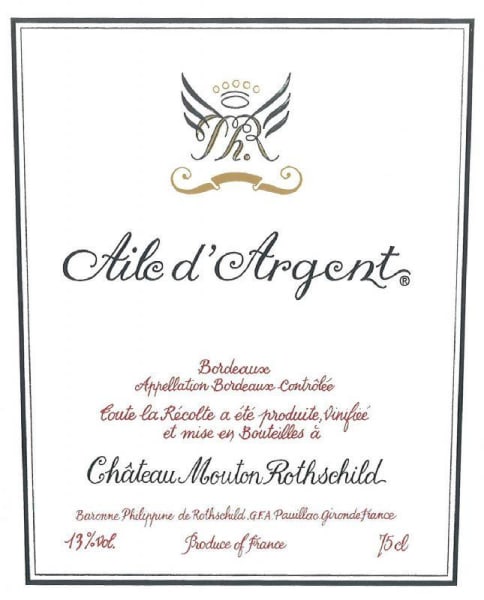 Rượu vang trằng Chateau Mouton Rothschild Aile d'Argent Blanc 2010