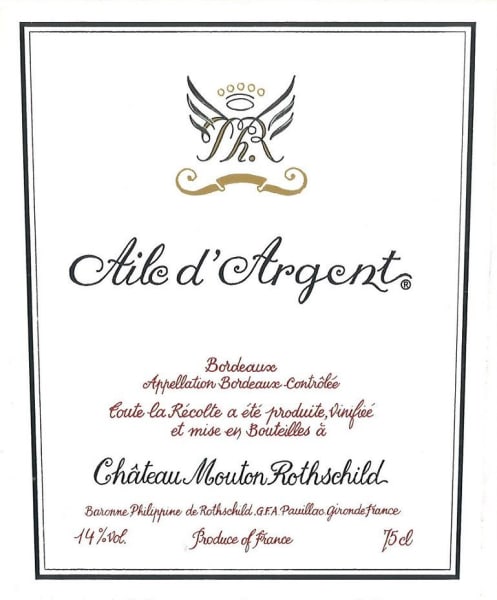 Rượu vang trằng Chateau Mouton Rothschild Aile d'Argent Blanc 2012