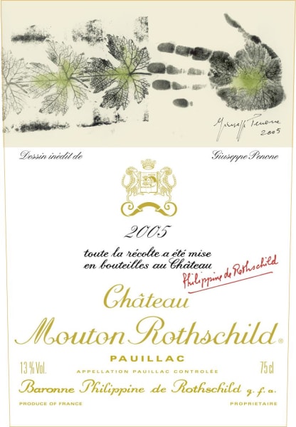 Rượu vang đỏ Chateau Mouton Rothschild (cut capsule) 2005