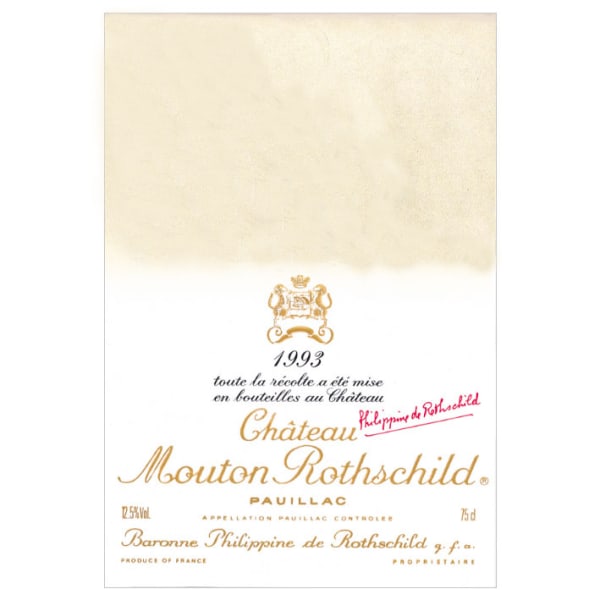 Rượu vang đỏ Chateau Mouton Rothschild (US label) 1993